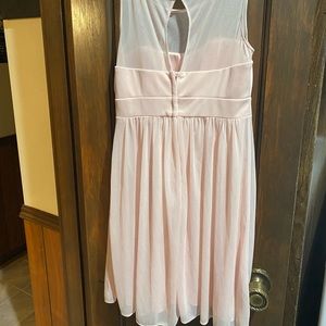 David’s Bridal size 8 in girls pink dress.
